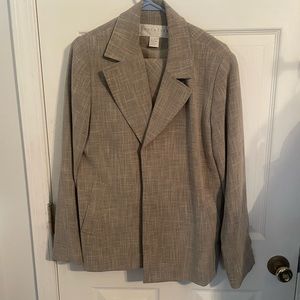 Doncaster Suit jacket and long skirt. Tan color. Size 10 on the skirt.